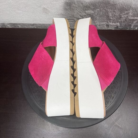 Sorel Womens Size 8 Cameron Pink Flatform Mule Casual Slip On Sandals - Picture 5 of 8